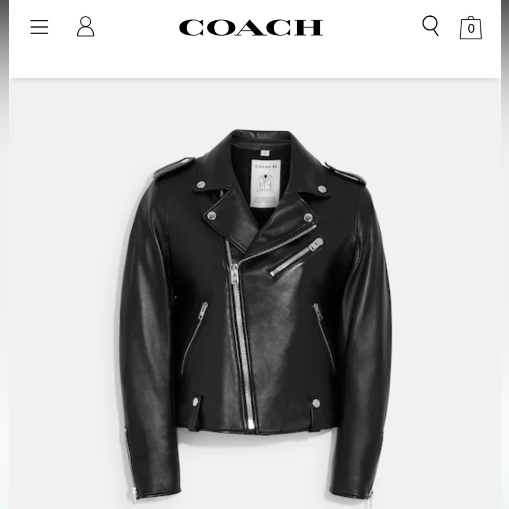 COACH LAMB LEATHER JACKET